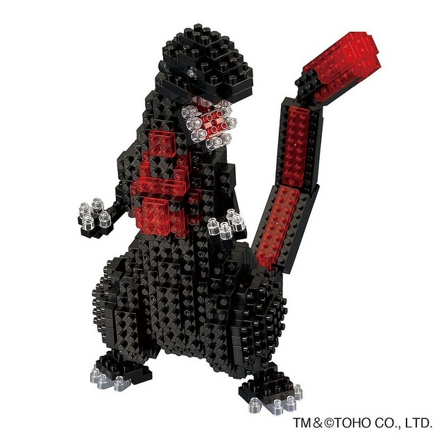 nanoblock《哥斯拉2016》迷你积木哥斯拉