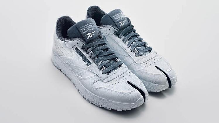 开抢reebok联名maison margiela限量leather tabi鞋